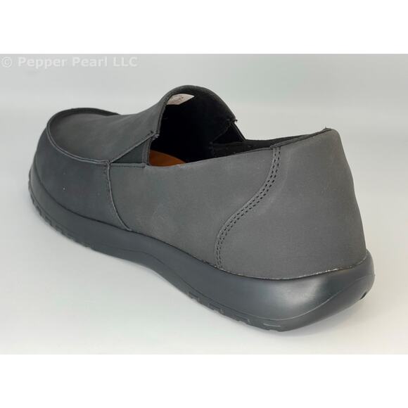 Black Comfortable Slip On Work Leisure Loafer Shoes Men's Size 9 Women's Size 11 - Picture 3 of 11